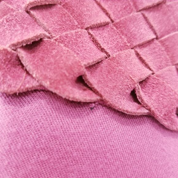 Sky Purple Halter Dress Braided Thick Belt Empire Waist Y2K Style - Picture 10 of 14